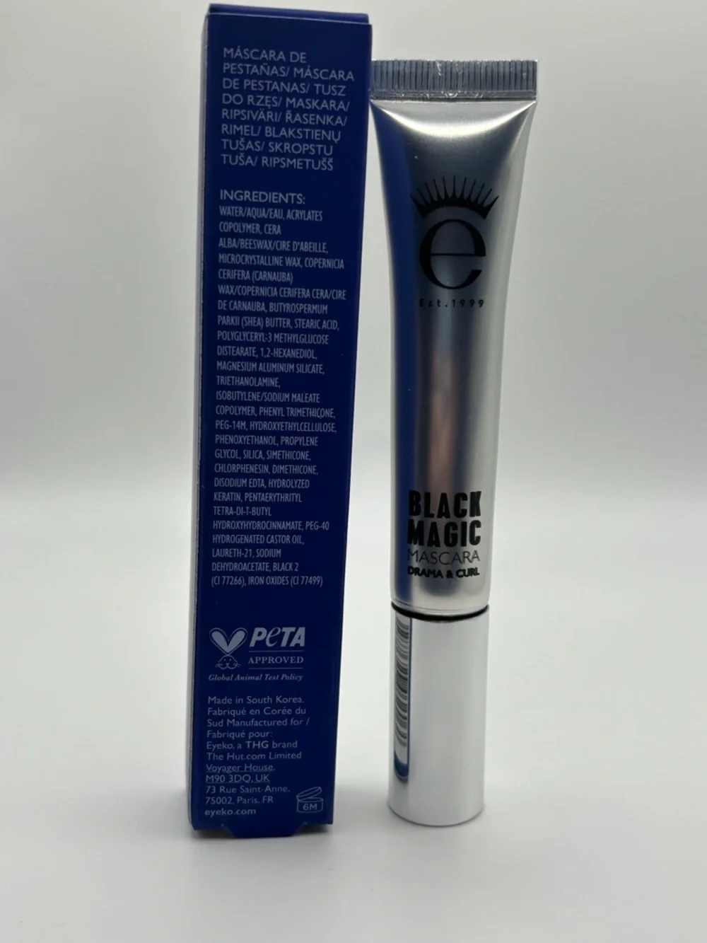 Eyeko London Black Magic Mascara Drama & Curl Intense Colour Black 8ml NIB